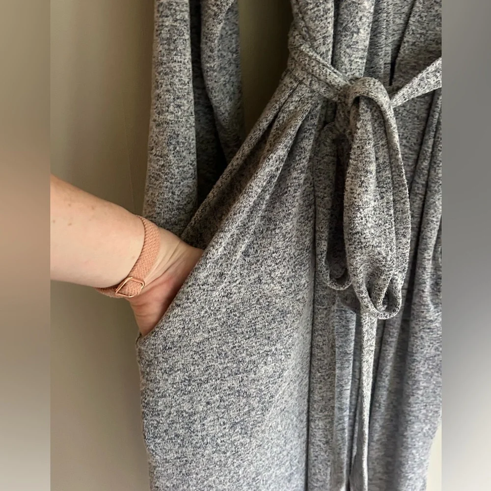 NATORI Terry Knit Belted Kimono Duster Robe Comfy Quiet Luxury Loungewear Sz XL - Picture 8 of 16